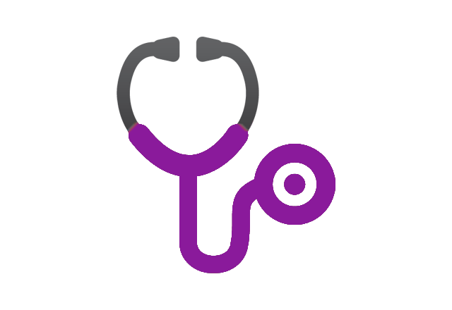 小儿电生理-紫色听诊器